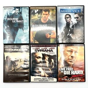 Action Movie Lot of 6 Pre-owned PG-13 and R Rated DVDs